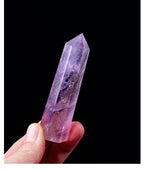 Natural Brazilian Amethyst Single Point Hexagonal Column Amethyst Raw Stone Polished Energy Stone Column Home Decoration Ornament Wholesale